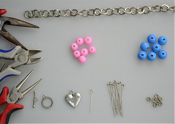 Things needed while learn how to make a charm bracelet